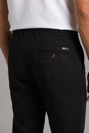 Bisse Siyah Keten Jogger İpli̇ Spor Pantolon PNS26Y26110_D-90