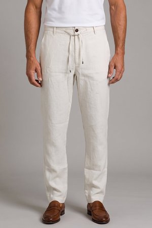 Bisse Ekru Keten Jogger İpli̇ Spor Pantolon PNS26Y26109_03