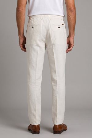 Bisse Ekru Keten Jogger İpli̇ Spor Pantolon PNS26Y26109_03