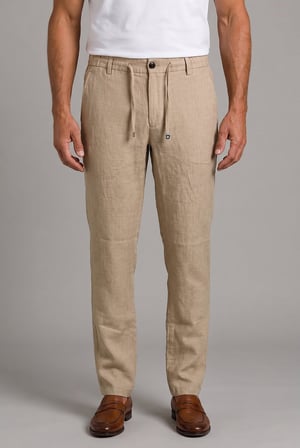 Bisse Camel Keten Jogger İpli̇ Spor Pantolon PNS26Y26109_D20