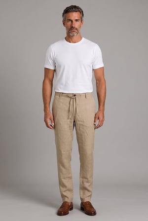 Bisse Camel Keten Jogger İpli̇ Spor Pantolon PNS26Y26109_D20