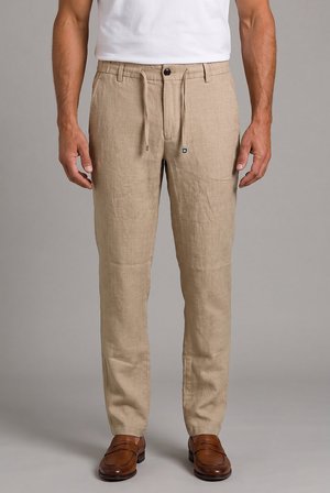 Bisse Camel Keten Jogger İpli̇ Spor Pantolon PNS26Y26109_D20