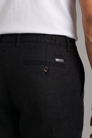 Bisse Siyah Keten Jogger İpli̇ Spor Pantolon PNS26Y26109_D-90