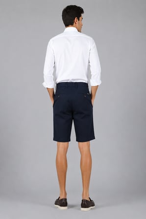 Bisse Lacivert Bermuda Lasti̇kli̇ İpli̇ Şort BRM26Y26102_K39
