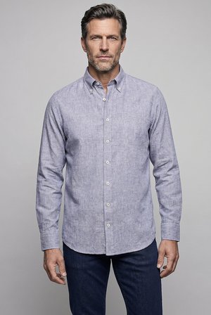 Bisse İndigo Regular Fit Cepsiz  Uzun Yaka Gömlek BSGMKTN26333_12