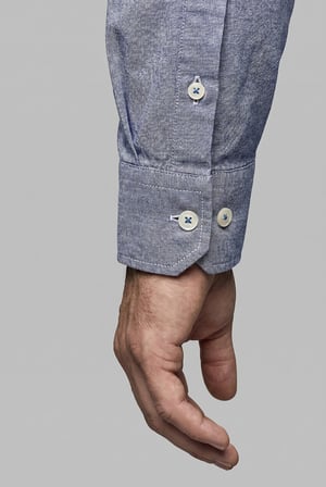 Bisse İndigo Regular Fit Cepsiz  Uzun Yaka Gömlek BSGMKTN26333_12