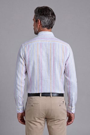 Bisse Sarı Uzun Kol Paşa Yaka Cepsi̇z Gömlek GMKTN261092_C17