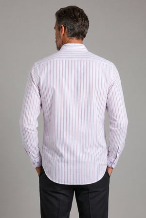 Bisse Kırmızı Regular Fit Cepsiz Uzun Yaka Gömlek BSGMKTN252098_C24