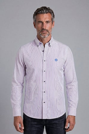 Bisse Kırmızı Regular Fit Pamuk Cepsiz Uzun Paşa Yaka Gömlek GMCZG261031_E24