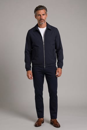 Bisse Lacivert Regular Fit Bebe Yaka Mont MN26Y26001_C39