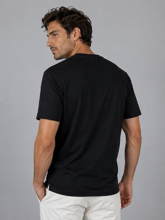 Bisse Siyah V Yaka Basic T-shirt TS26Y26101_D99