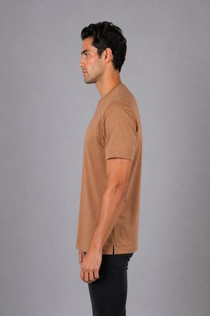 Bisse Taba Bisiklet Yaka T-shirt TS26Y26100_D13