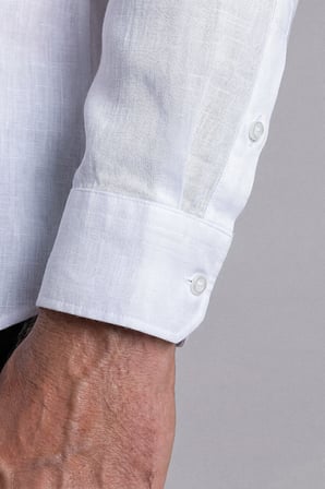 Bisse Beyaz Uzun Kol Pal Bdk Yaka Cepsi̇z Gömlek GMKTN261110_01
