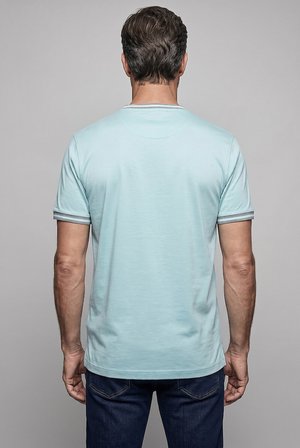 Bisse Su Yeşili Studio Bi̇si̇klet Yaka Şeri̇tli̇ T-shirt BSTS26Y26300_D78