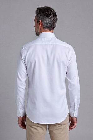 Bisse Beyaz Uzun Kol Yaka Cepsi̇z Gömlek GMNAN262014_01