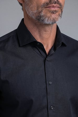 Bisse Siyah Düğmeli Studio Gömlek BSTS26Y26306_D99