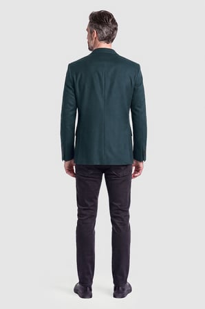 Bisse Yeşil Süet Dokulu Düğmeli Blazer Ceket PCK26K26203_47