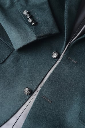Bisse Yeşil Süet Dokulu Düğmeli Blazer Ceket PCK26K26203_47