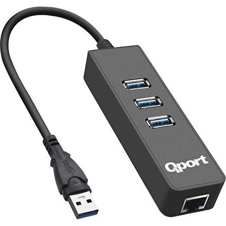 Q-PORT Q-U3G USB3.0 => 3*USB3.0+Gigabit Ethernet