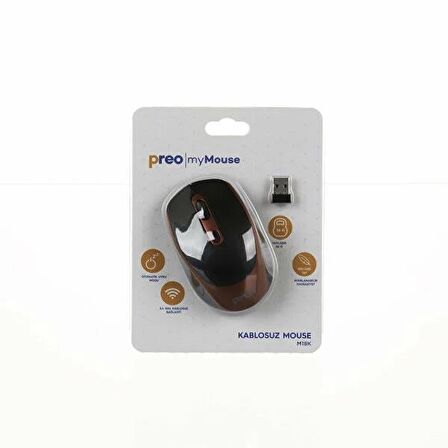 Preo My Mouse M18K Wireless Mouse (Kırmızı)