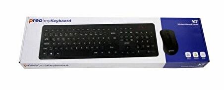 Preo My Keyboard K7 Kablosuz  Klavye & Mouse Set