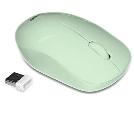 Preo M19 Ergonomik Pastel Kablosuz Sessiz Mouse Yeşil