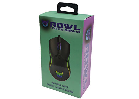 Mouse Oyuncu RGB Ledli 6400 Dpi Rowl RGM-01 OTUS