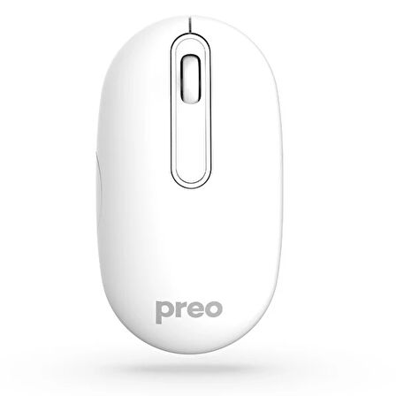 Preo M21 Şarj Edilebilir Pastel Kablosuz Sessiz Beyaz Mouse