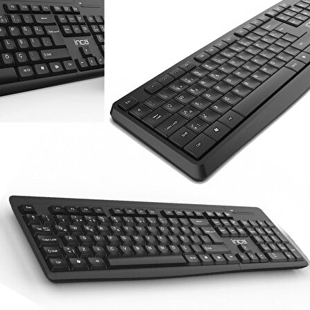 Inca IWS-540 Wireless  Multimedia Sıvıya Dayanıklı Slim Kablosuz Q Klavye