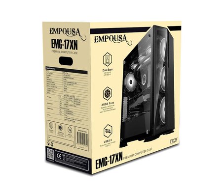  INCA EMPOUSA PREMİUM BİLGİSAYAR KASASI EMG-17XN