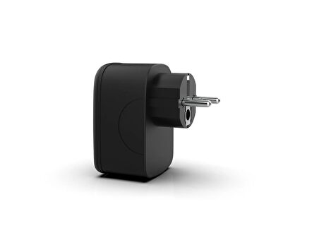 Inca IPW-42SY 1Port 12W USB+Type-C Akım Korumalı  Duvar Priz - Siyah 
