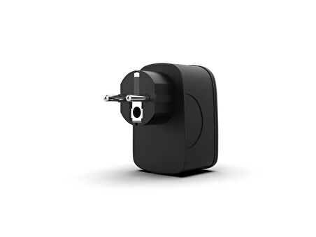 Inca IPW-42SY 1Port 12W USB+Type-C Akım Korumalı  Duvar Priz - Siyah 