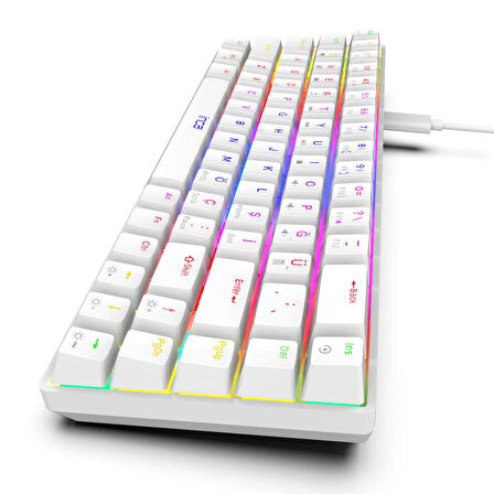 Inca IKG-453 Empousa 68 Keys Red Switch Full Rainbow Mechanical Keyboard