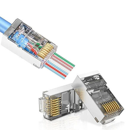 Qport Q-J601Y CAT6 EZ-RJ45 Yeni nesil metal,50'lik