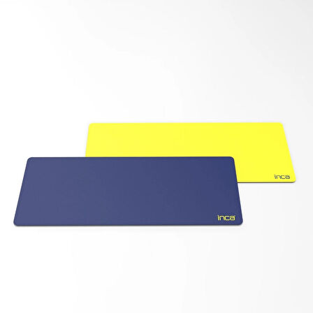 IMP-019 PU Deri Mousepad Çift Taraflı Masa Matı 80x30 Kaymaz Su Geçirmez