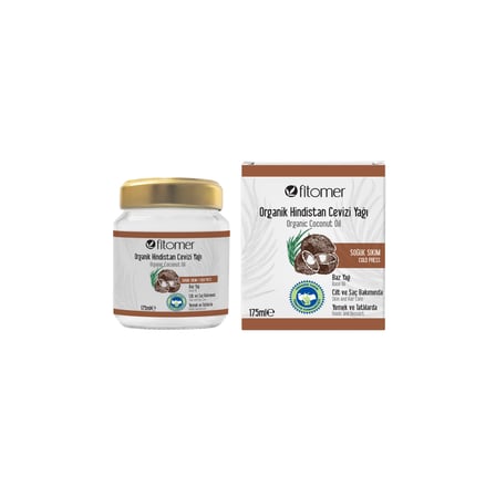 Fitomer Organik Hindistan Cevizi Yağı 175 ML Soğuk Sıkım
