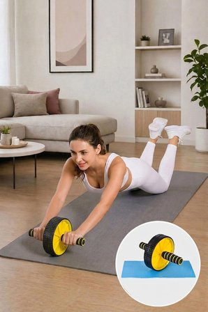 Spor Byfit Ab-wheel Karın Kası Egzersiz Aleti Tekerlek