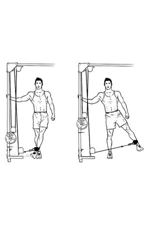 Spor Byfit Ayak Bilek Kayışı D-ring Fitness Ağırlık Çekiş Aparatı - FUŞYA