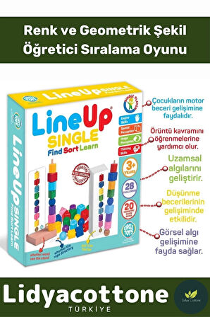 Premium Zeka Geliştirici Motor Becerileri Görsel Algı Geliştirir Lineup Sıngle Bul Sırala Öğren