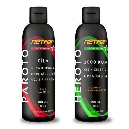 Netfer 2'li Orta Pasta Cila Set - 2x100 mL