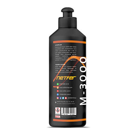 Netfer M-3000 Marin İnce Tekne Pastası - 500 mL