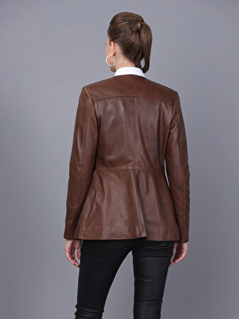 Basics&More Kadın Deri Ceket BM03