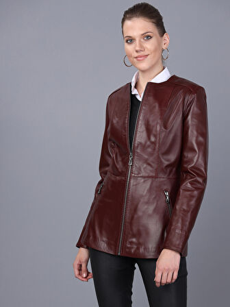 Basics&More Kadın Deri Ceket BM03