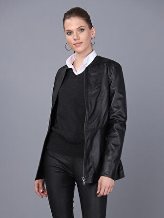 Basics&More Kadın Deri Ceket BM03