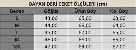 Basics&More Kadın Deri Ceket BM03