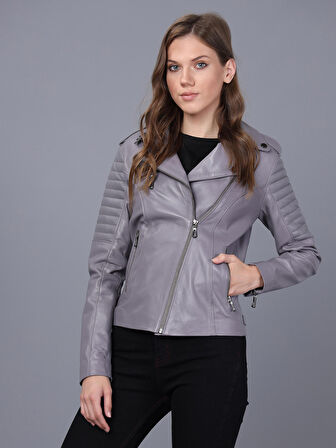 Basics&More Kadın Deri Ceket BM002