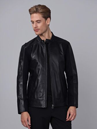 Basics&More Erkek Deri Ceket E2020
