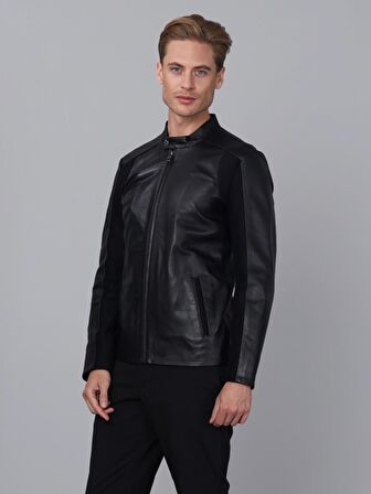 Basics&More Erkek Deri Ceket E2020