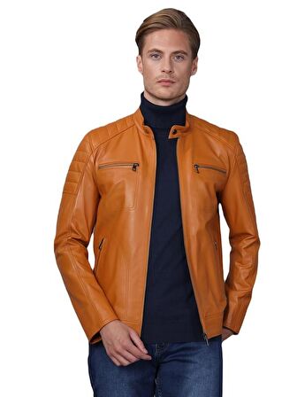 Basics&More Erkek Deri Ceket CMSE105