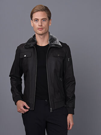 Basics&More Erkek Deri Ceket ES511
